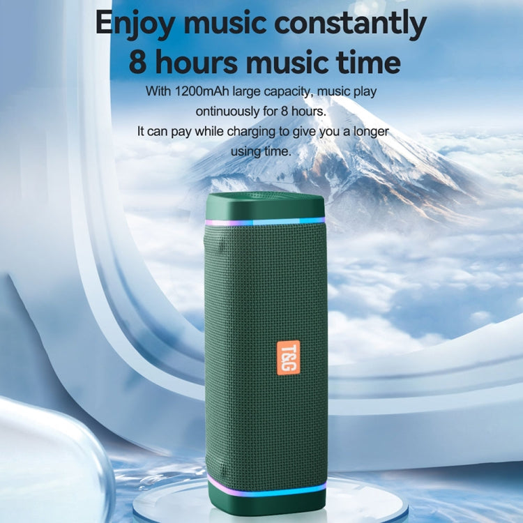 T&G TG375 Outdoor Tragbarer LED-Licht RGB Kabelloser Bluetooth Lautsprecher Subwoofer, TG375