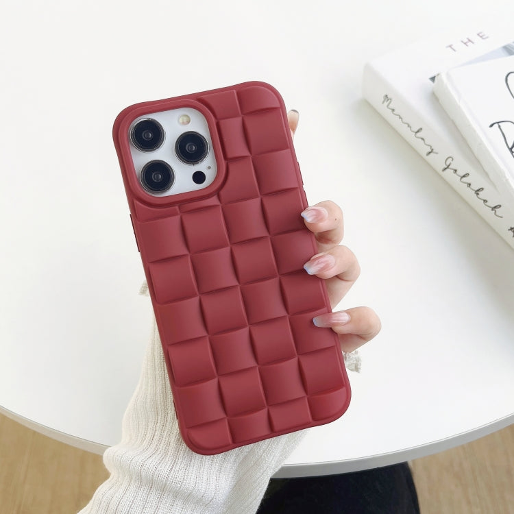 3D Cube Weave Texture Skin Feel Phone Case, For iPhone 13, For iPhone 12 Pro Max, For iPhone 12 Pro