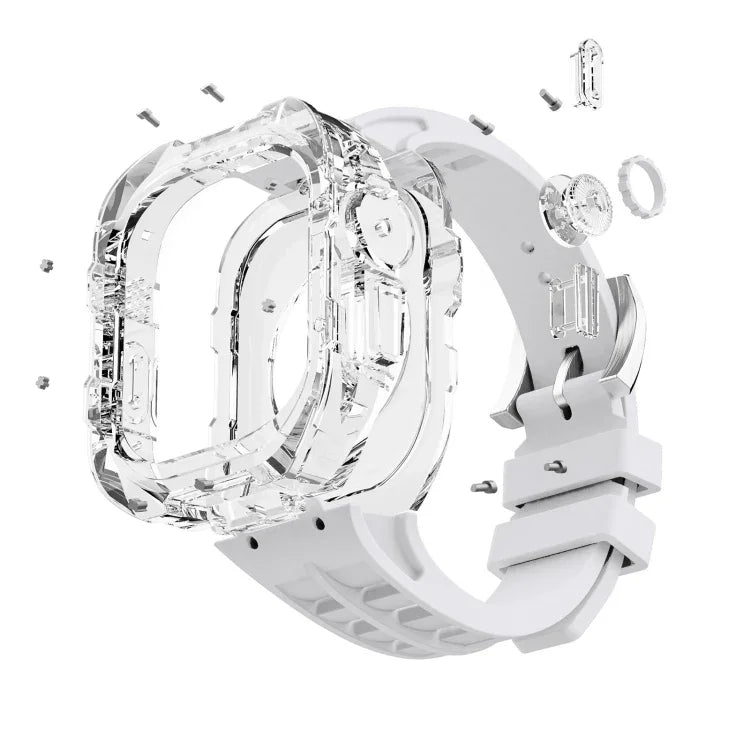 Transparentes Armband aus Fluorkautschuk für Apple Watch Ultra 3 / 2 / 1 (49 mm)