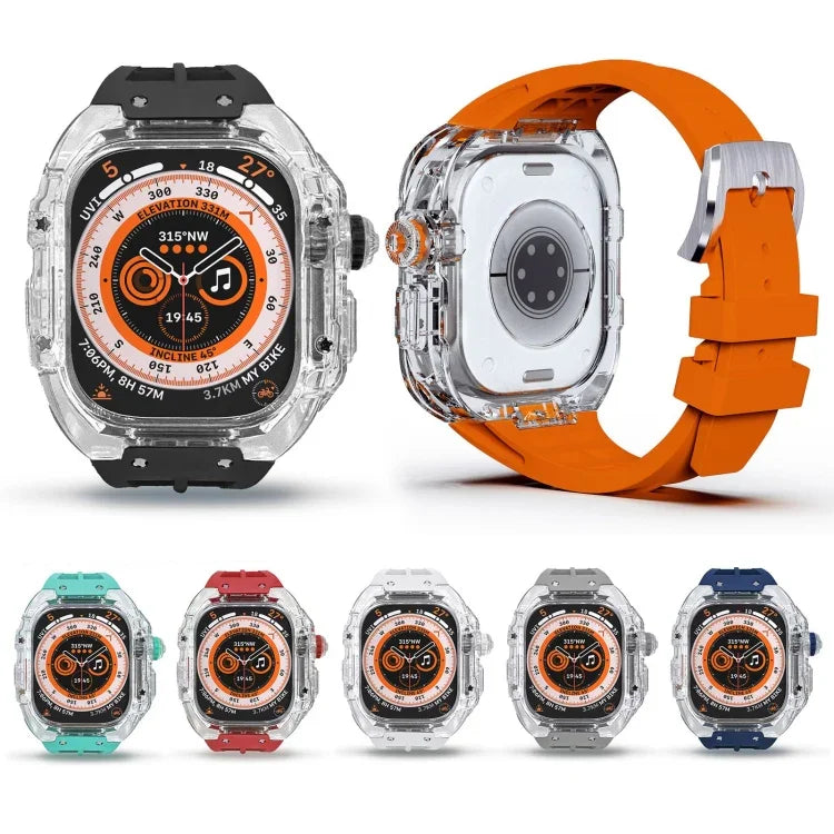Transparentes Armband aus Fluorkautschuk für Apple Watch Ultra 3 / 2 / 1 (49 mm)
