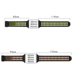 Silikonarmband mit Magnetverschluss und quadratischen Löchern, passend für Apple Watch Series 8 &amp; 7 (45 mm und 41 mm).