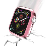Schutzhülle aus beschichtetem TPU mit runden Aussparungen, passend für Apple Watch Series 6 / 5 / 4 / SE 2025 / 2023 / 2022 (40 mm) und Apple Watch Series 3, 2 und 1 (42 mm).