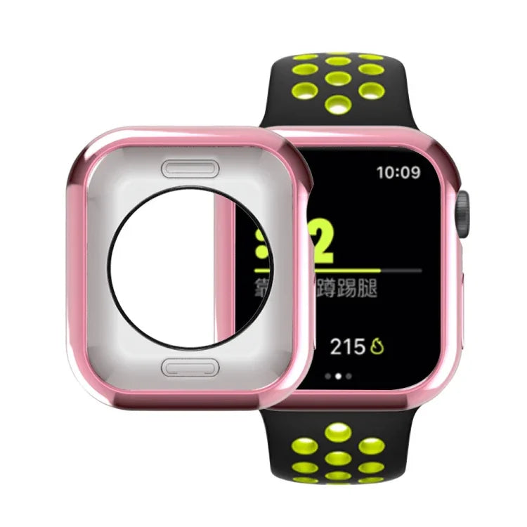 Schutzhülle aus beschichtetem TPU mit runden Aussparungen, passend für Apple Watch Series 6 / 5 / 4 / SE 2025 / 2023 / 2022 (40 mm) und Apple Watch Series 3, 2 und 1 (42 mm).