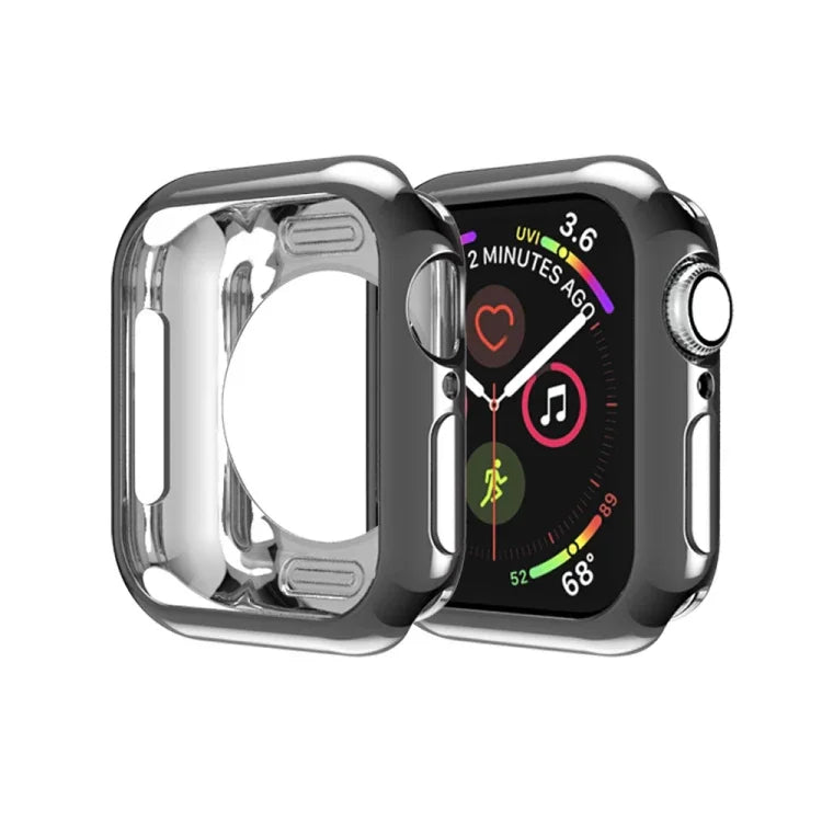 Schutzhülle aus beschichtetem TPU mit runden Aussparungen, passend für Apple Watch Series 6 / 5 / 4 / SE 2025 / 2023 / 2022 (40 mm) und Apple Watch Series 3, 2 und 1 (42 mm).