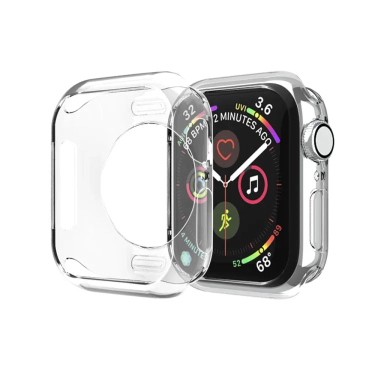 Schutzhülle aus beschichtetem TPU mit runden Aussparungen, passend für Apple Watch Series 6 / 5 / 4 / SE 2025 / 2023 / 2022 (40 mm) und Apple Watch Series 3, 2 und 1 (42 mm).