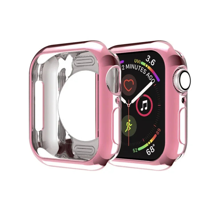 Schutzhülle aus beschichtetem TPU mit runden Aussparungen, passend für Apple Watch Series 6 / 5 / 4 / SE 2025 / 2023 / 2022 (40 mm) und Apple Watch Series 3, 2 und 1 (42 mm).