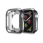 Schutzhülle aus beschichtetem TPU mit runden Aussparungen, passend für Apple Watch Series 6 / 5 / 4 / SE 2025 / 2023 / 2022 (40 mm) und Apple Watch Series 3, 2 und 1 (42 mm).