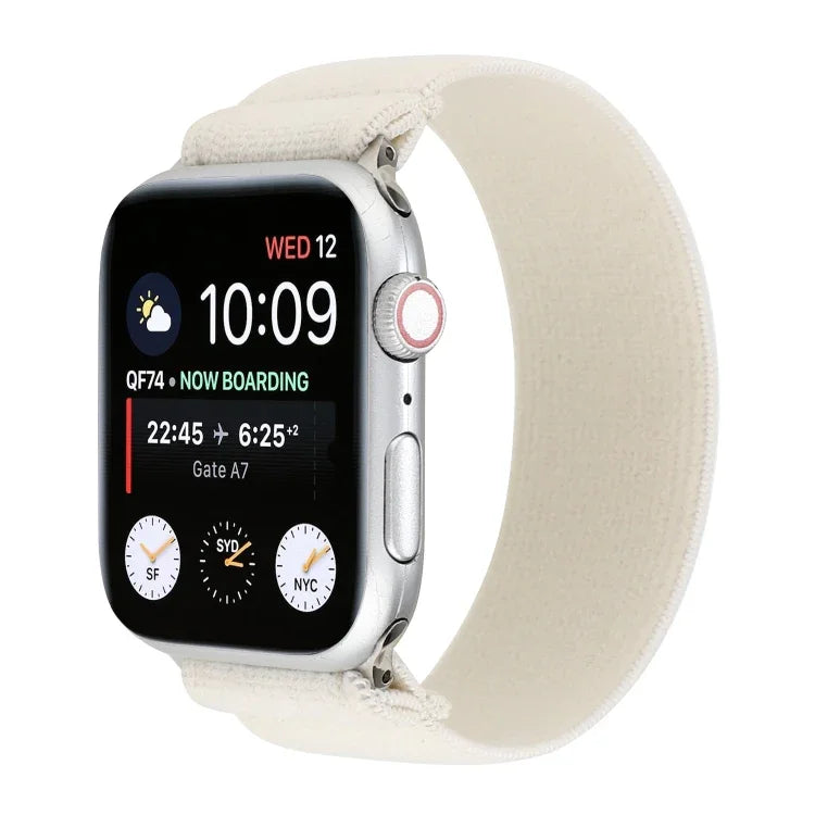 Elastisches Nylon-Geflechtarmband, für Apple Watch Series 8 &amp; 7 (45 mm) und Apple Watch Series 8 &amp; 7 (41 mm)