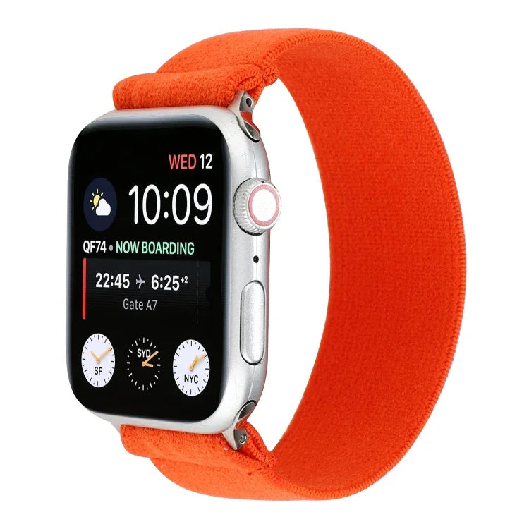 Elastic Nylon Braid Watch Band, For Apple Watch Series 8&7 45mm, For Apple Watch Series 8&7 41mm