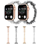 Flower Bracelet Metal Watch Band, For Apple Watch Series 8&7 45mm, For Apple Watch Series 8&7 41mm