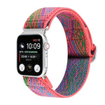 Buckle Elastic Nylon Watch Band, For Apple Watch Series 8&7 45mm, For Apple Watch Series 8&7 41mm