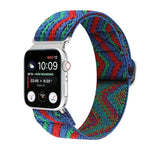 Buckle Elastic Nylon Watch Band, For Apple Watch Series 8&7 45mm, For Apple Watch Series 8&7 41mm