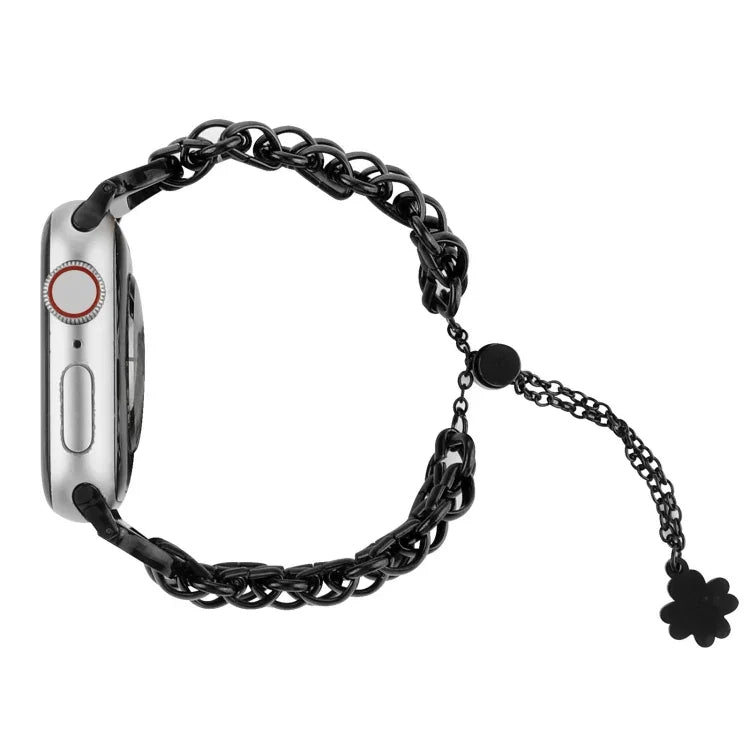 Dual-row Chain Metal Watch Band, For Apple Watch Series 8&7 45mm, For Apple Watch Series 8&7 41mm