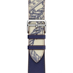 Uhrenarmband aus Leder mit Siebdruckmuster, für Apple Watch Series 7 41mm / 6 & SE & 5 & 4 40mm / 3 & 2 & 1 38mm, für Apple Watch Series 8&7 41mm / SE 2&6&SE&5&4 40mm / 3&2&1 38mm