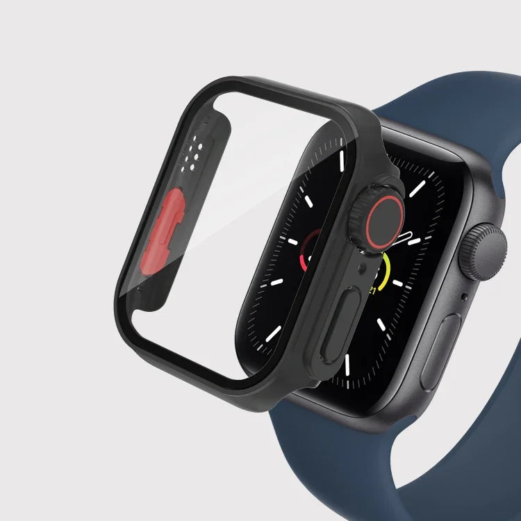 Film-PC-Uhrenhülle mit abnehmbarem Knopf, für Apple Watch Series 9 / 8 / 7 (41 mm), Apple Watch Series SE 2025 / SE 2 / 6 / SE / 5 / 4 (40 mm), Apple Watch SE 2025 / SE 2 / 6 / SE / 5 / 4 (40 mm) ...