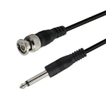 BNC-Stecker auf 6,35-mm-Klinkenstecker-Anschlusskabel, 1 m, 2 m, 3 m