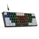 AULA F3261 Typ-C Kabelgebundene Hot-Swap-fähige Mechanische RGB-Tastatur mit 61 Tasten