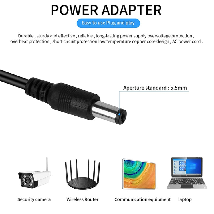 DC-Buchse auf DC-Stecker Verlängerungskabel, 0,37 m 4-fach, 0,42 m 8-fach, 0,37 m 6-fach, 0,37 m 3-fach, 0,5 m 16-fach