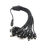 DC-Buchse auf DC-Stecker Verlängerungskabel, 0,37 m 4-fach, 0,42 m 8-fach, 0,37 m 6-fach, 0,37 m 3-fach, 0,5 m 16-fach