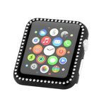 Schutzhülle aus Aluminiumlegierung mit Diamanten, passend für Apple Watch Series 9/8/7 (45 mm), Apple Watch Series SE 2025, SE 2, SE 6, SE 5 und SE 4 (44 mm), Apple Watch Series 3, SE 2 und SE 1 (42 mm), Apple Watch Series 9/8/7 (41 mm)...