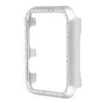 Schutzhülle aus Aluminiumlegierung mit Diamanten, passend für Apple Watch Series 9/8/7 (45 mm), Apple Watch Series SE 2025, SE 2, SE 6, SE 5 und SE 4 (44 mm), Apple Watch Series 3, SE 2 und SE 1 (42 mm), Apple Watch Series 9/8/7 (41 mm)...