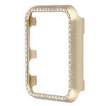 Schutzhülle aus Aluminiumlegierung mit Diamanten, passend für Apple Watch Series 9/8/7 (45 mm), Apple Watch Series SE 2025, SE 2, SE 6, SE 5 und SE 4 (44 mm), Apple Watch Series 3, SE 2 und SE 1 (42 mm), Apple Watch Series 9/8/7 (41 mm)...