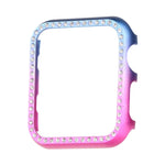 Schutzhülle aus Aluminiumlegierung mit Diamanten, passend für Apple Watch Series 9/8/7 (45 mm), Apple Watch Series SE 2025, SE 2, SE 6, SE 5 und SE 4 (44 mm), Apple Watch Series 3, SE 2 und SE 1 (42 mm), Apple Watch Series 9/8/7 (41 mm)...