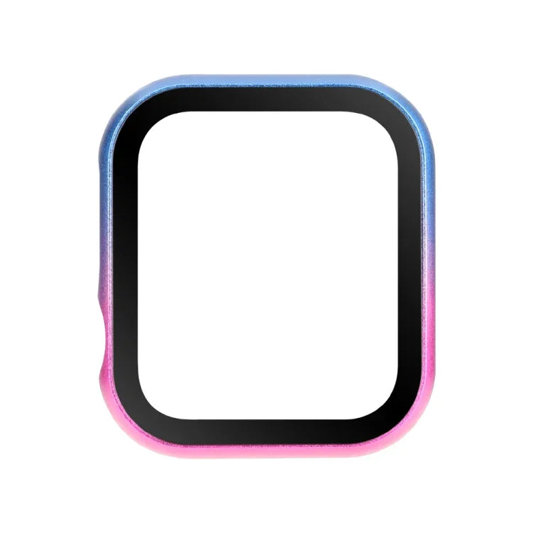 Gehäuse mit Metallrahmen und Schutzglas aus gehärtetem Glas, passend für Apple Watch Series 9/8/7 (45 mm), Apple Watch Series SE 2025, SE2, SE6, SE5 und SE4 (44 mm), Apple Watch Series 3, SE2 und SE1 (42 mm) sowie Apple Watch Series 9/8/7 (41 mm).