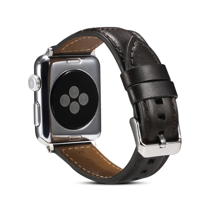 Uhrenarmband aus echtem Öl-Wachs-Leder, Für Apple Watch Ultra 49mm / Series 8&7 45mm / SE 2&6&SE&5&4 44mm / 3&2&1 42mm, Für Apple Watch Series 8&7 41mm / SE 2&6&SE&5&4 40mm / 3&2&1 38mm