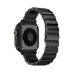 Flaches Schnallen-Armband aus Titanlegierung, für Apple Watch Ultra 49mm / Series 8&7 45mm / SE 2&6&SE&5&4 44mm / 3&2&1 42mm, für Apple Watch Series 8&7 41mm / SE 2&6&SE&5&4 40mm / 3&2&1 38mm