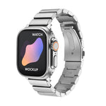 Flaches Schnallen-Armband aus Titanlegierung, für Apple Watch Ultra 49mm / Series 8&7 45mm / SE 2&6&SE&5&4 44mm / 3&2&1 42mm, für Apple Watch Series 8&7 41mm / SE 2&6&SE&5&4 40mm / 3&2&1 38mm