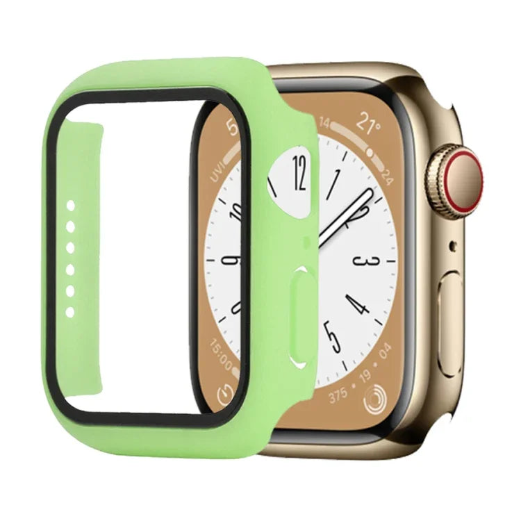 Shockproof PC+Tempered Glass Watch Protective Case, For Apple Watch Series 9 / 8 / 7 41mm, For Apple Watch Series 9 / 8 / 7 45mm