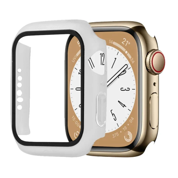 Shockproof PC+Tempered Glass Watch Protective Case, For Apple Watch Series 9 / 8 / 7 41mm, For Apple Watch Series 9 / 8 / 7 45mm