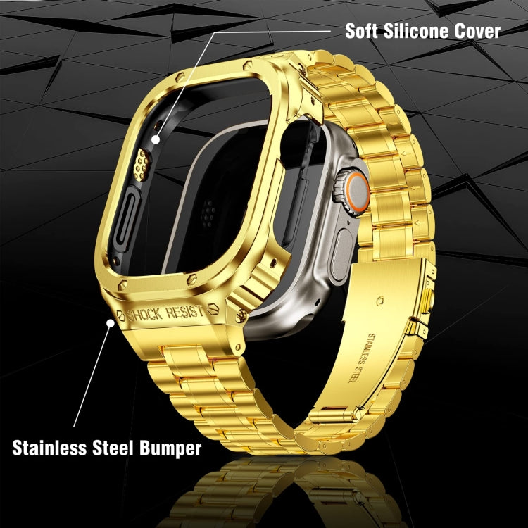 Integrierte Schutzhülle aus Metall für Apple Watch Series SE 2025 &amp; 6 &amp; SE &amp; 5 &amp; 4 (44 mm), Apple Watch Ultra 3 / 2 / 1 (49 mm) und Apple Watch Series 9 / 8 / 7 (45 mm).