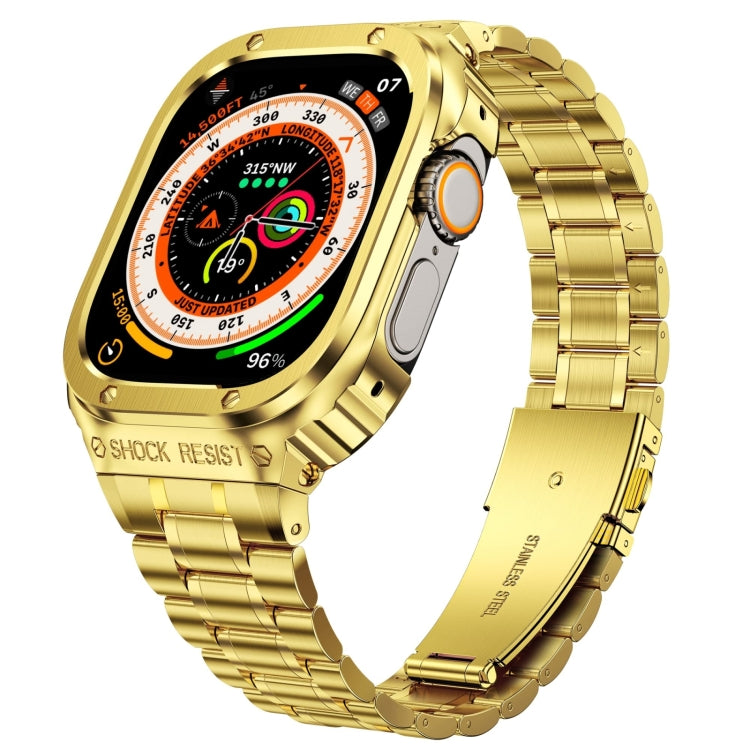 Integrierte Schutzhülle aus Metall für Apple Watch Series SE 2025 &amp; 6 &amp; SE &amp; 5 &amp; 4 (44 mm), Apple Watch Ultra 3 / 2 / 1 (49 mm) und Apple Watch Series 9 / 8 / 7 (45 mm).