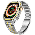 Integrierte Schutzhülle aus Metall für Apple Watch Series SE 2025 &amp; 6 &amp; SE &amp; 5 &amp; 4 (44 mm), Apple Watch Ultra 3 / 2 / 1 (49 mm) und Apple Watch Series 9 / 8 / 7 (45 mm).