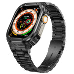 Integrierte Schutzhülle aus Metall für Apple Watch Series SE 2025 &amp; 6 &amp; SE &amp; 5 &amp; 4 (44 mm), Apple Watch Ultra 3 / 2 / 1 (49 mm) und Apple Watch Series 9 / 8 / 7 (45 mm).