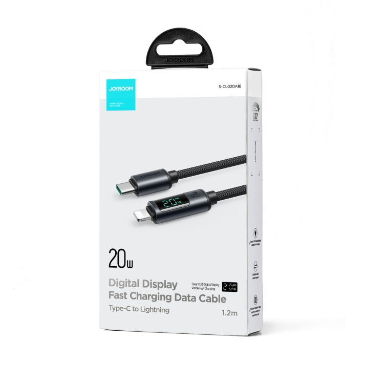 JOYROOM S-CL020A16 20W USB-C / Type-C auf 8 Pin Digitalanzeige Schnelllade-Datenkabel, Type-C auf 8 Pin
