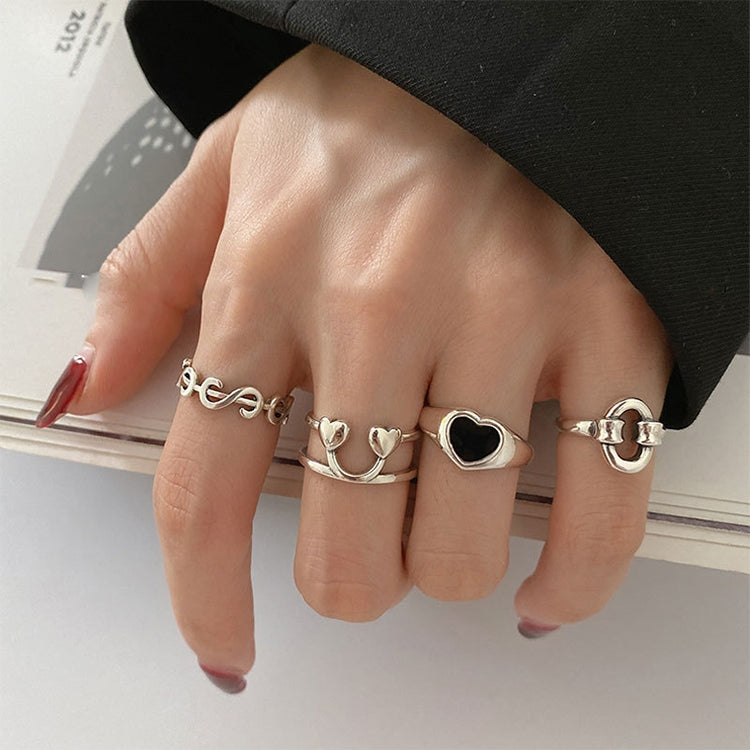 S925 Sterling Silber Damen-Kombinationsring im coolen Stil, J286, J781, J759, J797, J758, J242, J1109, J1071, J1096, J1110, J789, J1717, J1740, J224, J449, J341, J443, J1644, J005, J282, J623, J1658, J406, J1454, J815