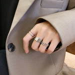 S925 Sterling Silber Damen-Kombinationsring im coolen Stil, J286, J781, J759, J797, J758, J242, J1109, J1071, J1096, J1110, J789, J1717, J1740, J224, J449, J341, J443, J1644, J005, J282, J623, J1658, J406, J1454, J815