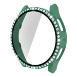 Einreihiges Diamant-Gehäuse aus Polycarbonat und gehärtetem Glas, für Samsung Galaxy Watch5 44 mm