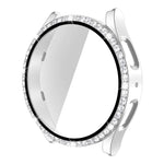Einreihiges Diamant-Gehäuse aus Polycarbonat und gehärtetem Glas, für Samsung Galaxy Watch5 44 mm