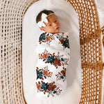 Neugeborenes Baby Dreiteiliges Pucktuch Mütze Stirnband