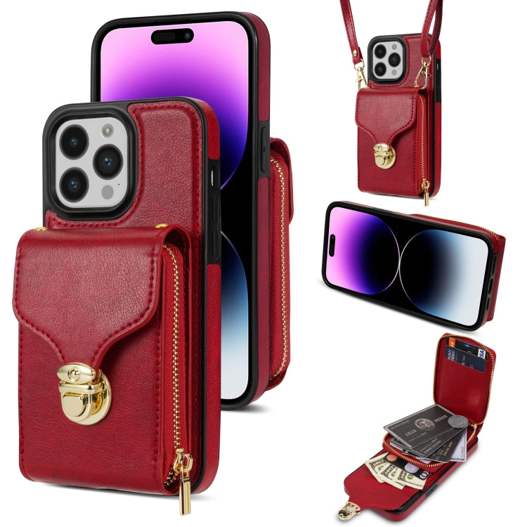 Zipper Hardware Card Wallet Phone Case, For iPhone 14 Pro Max, For iPhone 14 Pro, For iPhone 14 Plus, For iPhone 14 / 13, For iPhone 13 Pro Max, For iPhone 13 Pro, For iPhone 12 Pro Max, For iPhone 12 / 12 Pro, For iPhone 11 Pro Max