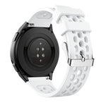 Solid Color Round Hole Silicone Watch Band, For Huawei Watch GT 2e