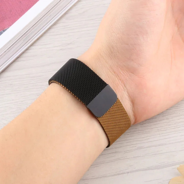 Milanaise-Armband aus Edelstahl mit Farbverlauf, passend für Apple Watch Series 7 (41 mm), 6, SE, 5, 4 (40 mm), 3, 2, 1 (38 mm), Apple Watch Ultra (49 mm), Series 8, 7 (45 mm), SE, 2, 6, SE, 5, 4 (44 mm), 3, 2, 1 (42 mm) ...