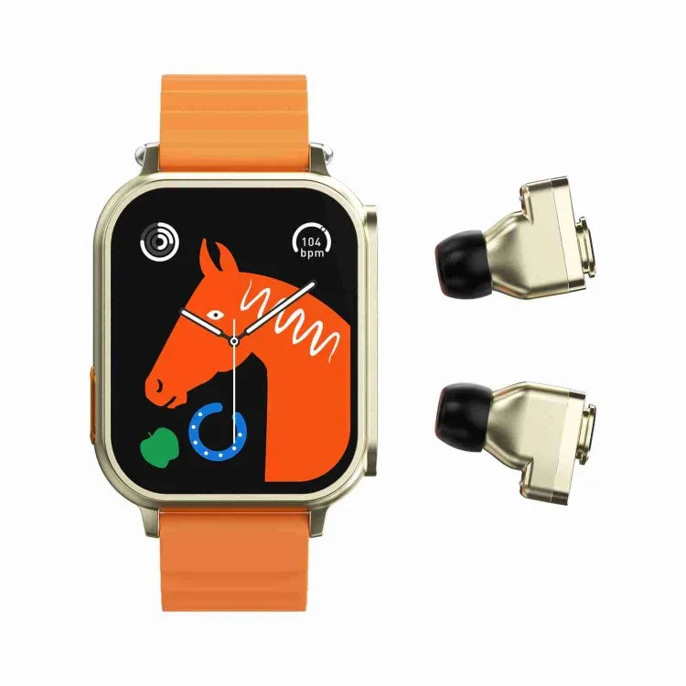 N22 2-in-1 1,96 Zoll HD-Display Sport Bluetooth-Kopfhörer Smartwatch