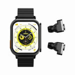 N22 2-in-1 1,96 Zoll HD-Display Sport Bluetooth-Kopfhörer Smartwatch