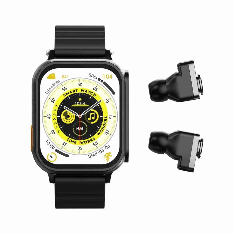 N22 2-in-1 1,96 Zoll HD-Display Sport Bluetooth-Kopfhörer Smartwatch