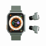 N22 2-in-1 1,96 Zoll HD-Display Sport Bluetooth-Kopfhörer Smartwatch